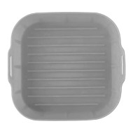 Forma Silicone 21x7cm Quadrada Protetor Air Fryer Cinza